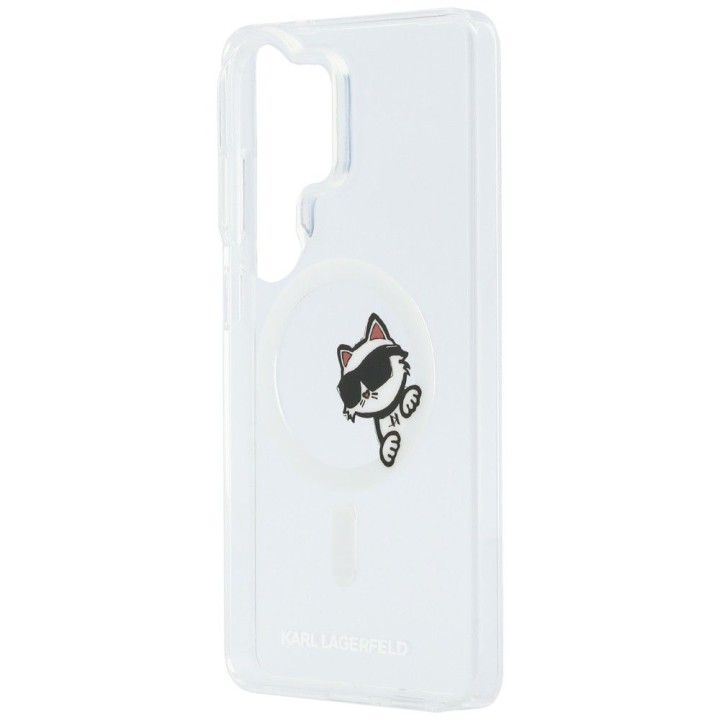 KARL LAGERFELD чехол для SAMSUNG S26 Ultra KLHMS26L6HCPSCT (Magnetic IML Peekaboo Choupette) прозрачный