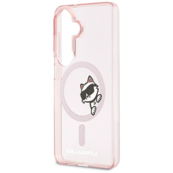 KARL LAGERFELD futerał do SAMSUNG S26 KLHMS26S6HCPSCP (Magnetic IML Peekaboo Choupette) różowy