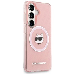 KARL LAGERFELD чехол для SAMSUNG S26 Plus KLHMS26MHMKBCHOP (Magnetic IML Repeated Logo and Choupette) розовый