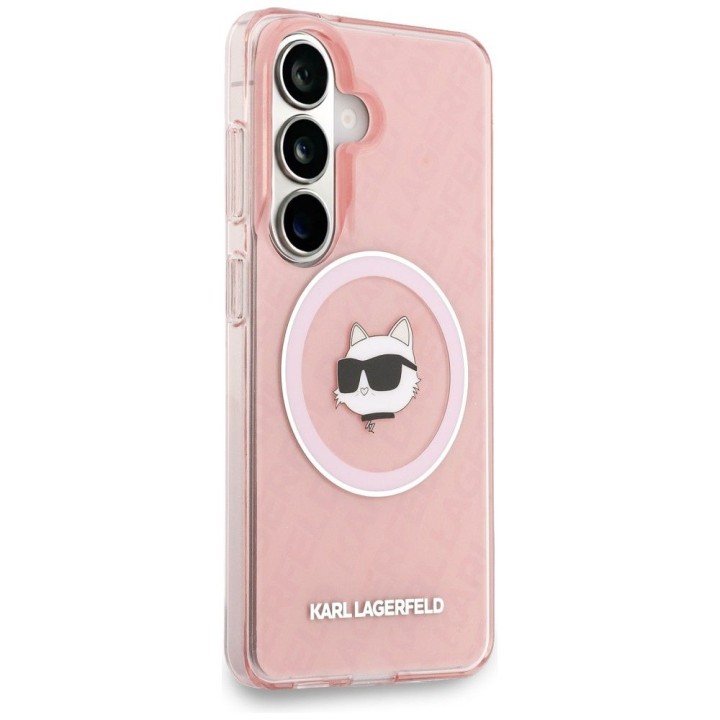 KARL LAGERFELD чохол для SAMSUNG S26 Plus KLHMS26MHMKBCHOP (Magnetic IML Repeated Logo and Choupette) рожевий