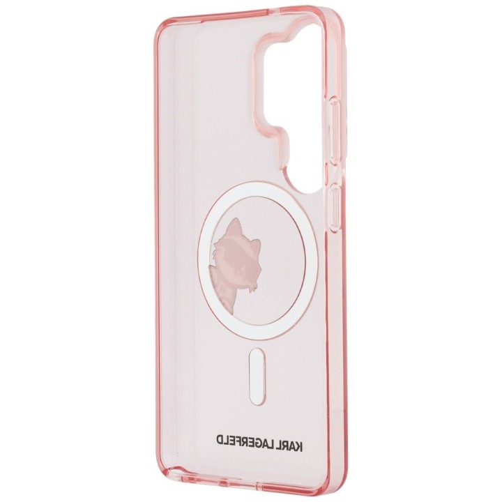 KARL LAGERFELD case for SAMSUNG S26 Ultra KLHMS26L6HCPSCP (Magnetic IML Peekaboo Choupette) pink