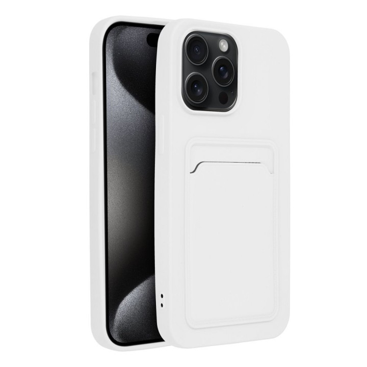 Чохол для iPhone 15 PRO MAX Card Case білий