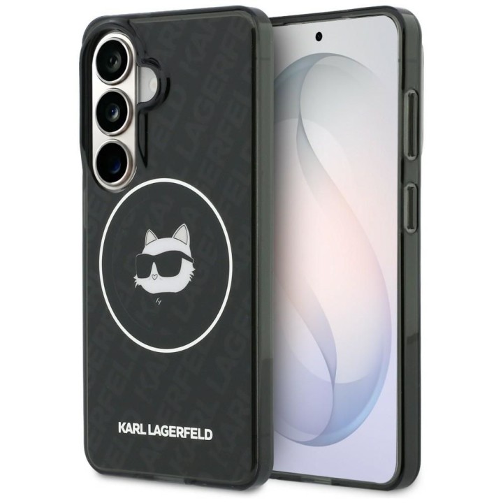 KARL LAGERFELD case for SAMSUNG S26 KLHMS26SHMKBCHOK (Magnetic IML Repeated Logo and Choupette) black