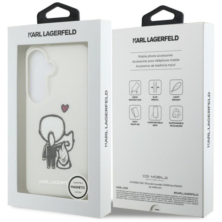KARL LAGERFELD чохол для SAMSUNG S26 KLHMS26S6HKCBHH (Magnetic IML K&C Back Logo) прозорий