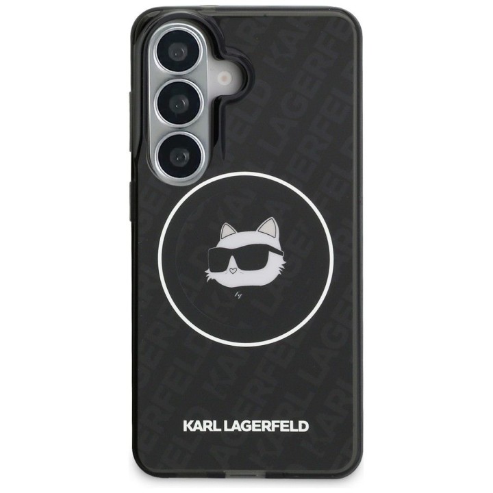 KARL LAGERFELD чехол для SAMSUNG S26 KLHMS26SHMKBCHOK (Magnetic IML Repeated Logo and Choupette) черный