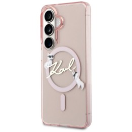 KARL LAGERFELD чехол для SAMSUNG S26 KLHMS26S5HKSCAP (Magnetic IML KC Script) розовый