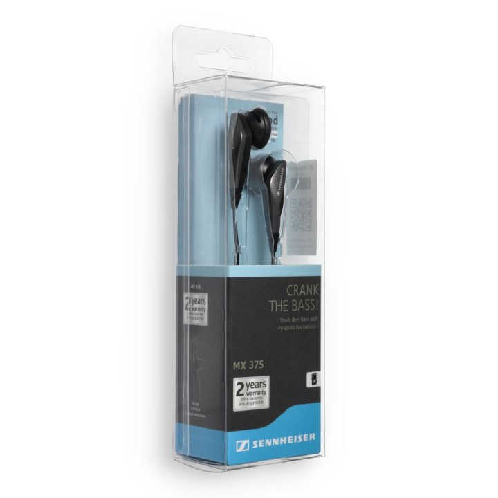 Wired in-ear headphones Jack 3,5 mm Sennheiser MX375 black