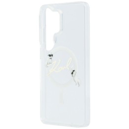 KARL LAGERFELD чехол для SAMSUNG S26 Ultra KLHMS26L5HKSCAH (Magnetic IML KC Script) прозрачный