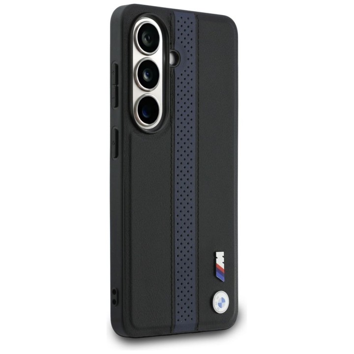 BMW чохол для SAMSUNG S26 сумісний із MagSafe BMHMS26S25PCPSKB (Perforated Stripe Logo) синій