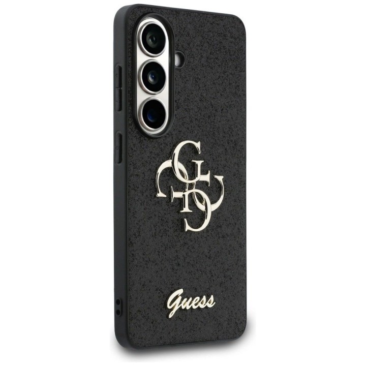 GUESS чехол для SAMSUNG S26 GUHCS26SHG4SGK (Fixed Glitter 4G Big Metal Logo) черный