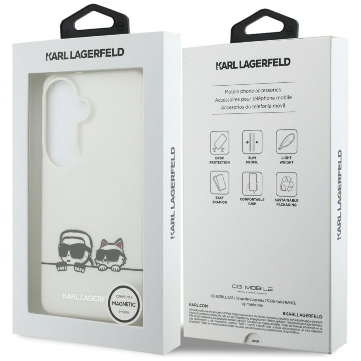 KARL LAGERFELD case for SAMSUNG S26 Plus KLHMS26M6HPKACH (Magnetic IML K&C Peekaboo) transparent
