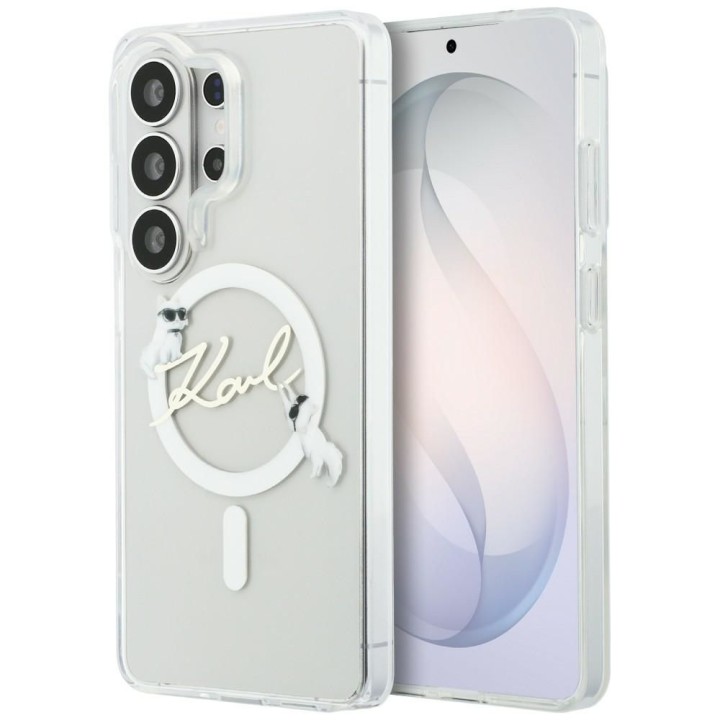 KARL LAGERFELD чохол для SAMSUNG S26 Ultra KLHMS26L5HKSCAH (Magnetic IML KC Script) прозорий