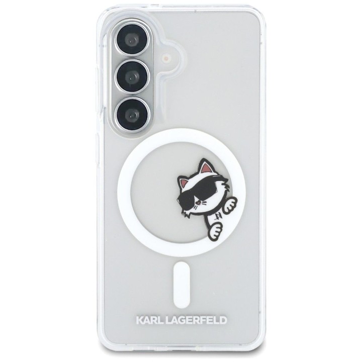 KARL LAGERFELD case for SAMSUNG S26 KLHMS26S6HCPSCT (Magnetic IML Peekaboo Choupette) transparent