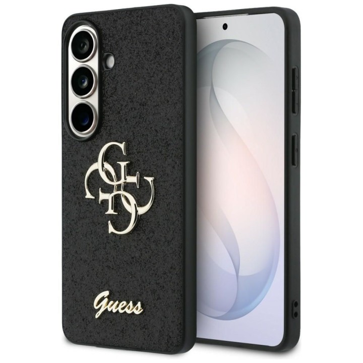 GUESS чохол для SAMSUNG S26 GUHCS26SHG4SGK (Fixed Glitter 4G Big Metal Logo) чорний