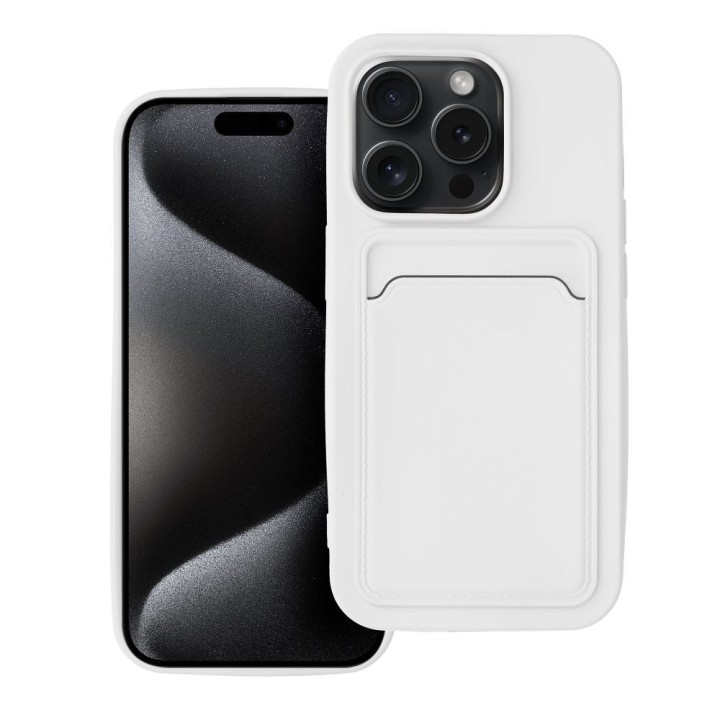 Case for iPhone 15 PRO Card Case white