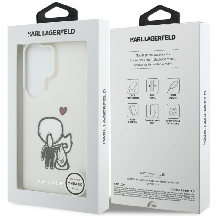 KARL LAGERFELD futerał do SAMSUNG S26 Ultra KLHMS26L6HKCBHH (Magnetic IML K&C Back Logo) transparentny