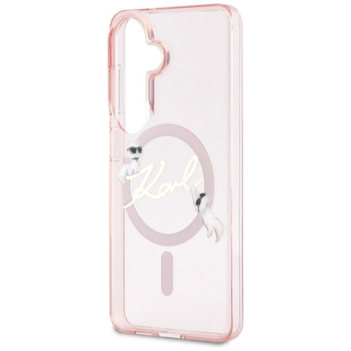 KARL LAGERFELD чехол для SAMSUNG S26 KLHMS26S5HKSCAP (Magnetic IML KC Script) розовый