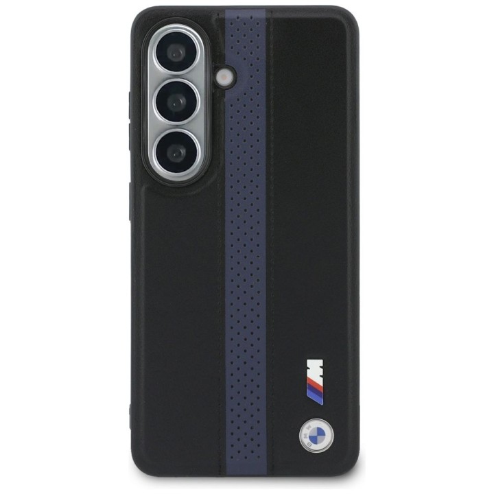 BMW case for SAMSUNG S26 compatible with Magsafe BMHMS26S25PCPSKB (Perforated Stripe Logo) blue