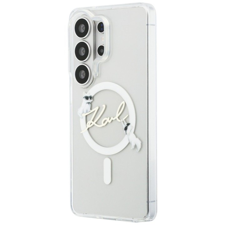 KARL LAGERFELD case for SAMSUNG S26 Ultra KLHMS26L5HKSCAH (Magnetic IML KC Script) transparent