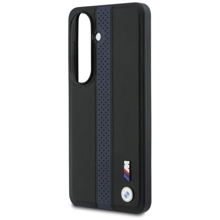 BMW чохол для SAMSUNG S26 сумісний з Magsafe BMHMS26S25PCPSKB (Perforated Stripe Логотип) синій