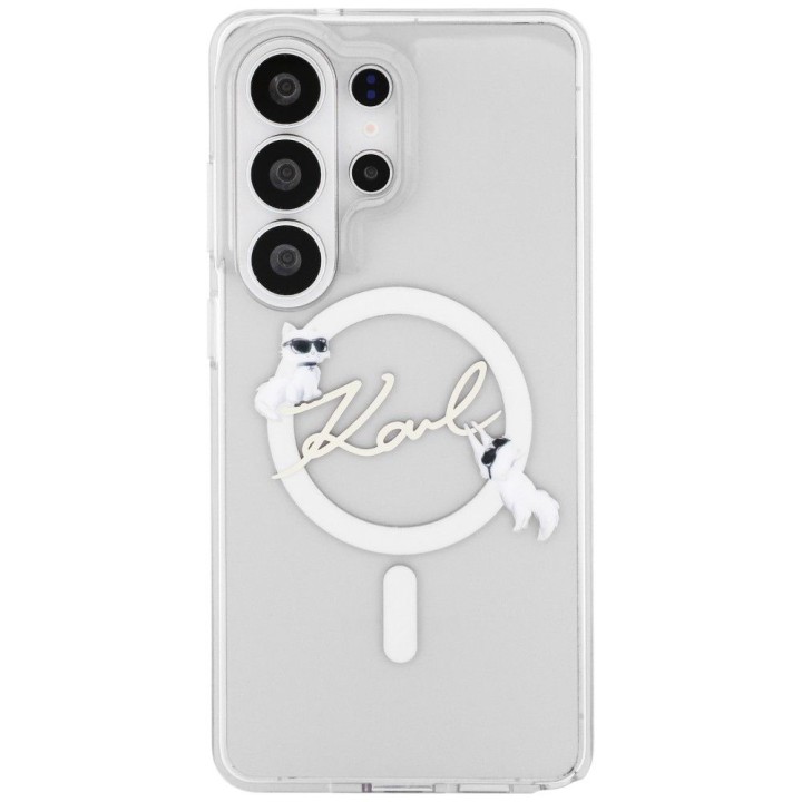 KARL LAGERFELD чохол для SAMSUNG S26 Ultra KLHMS26L5HKSCAH (Magnetic IML KC Script) прозорий