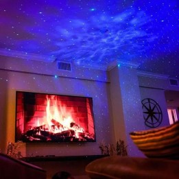 Lampka nocna projektor gwiazd G493 czarna