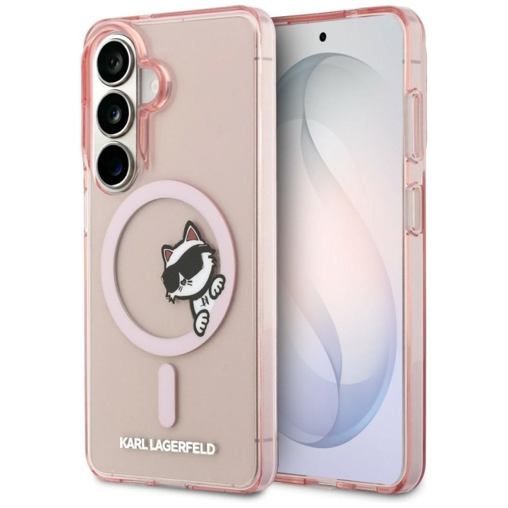 KARL LAGERFELD futerał do SAMSUNG S26 KLHMS26S6HCPSCP (Magnetic IML Peekaboo Choupette) różowy