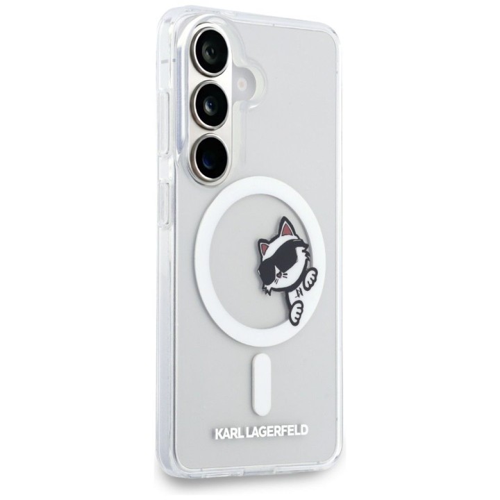 KARL LAGERFELD чохол для SAMSUNG S26 KLHMS26S6HCPSCT (Magnetic IML Peekaboo Choupette) прозорий
