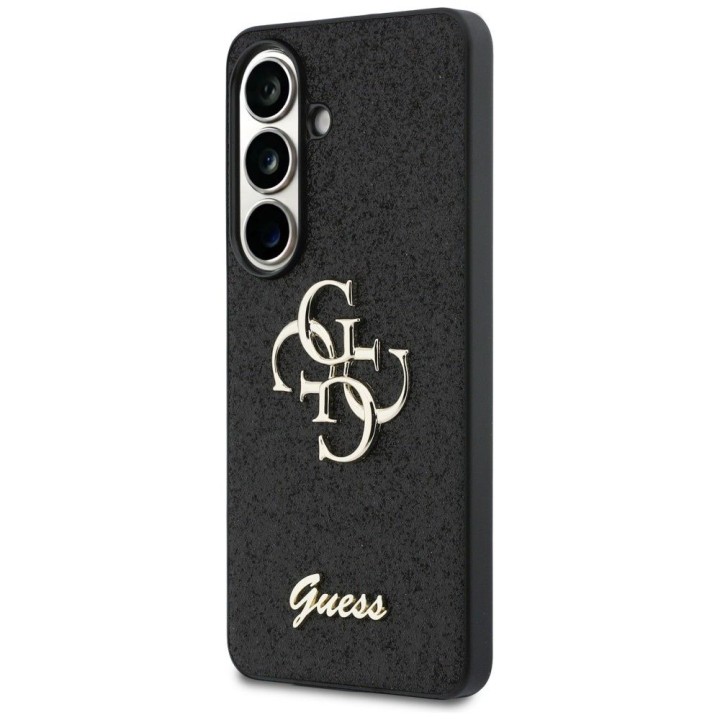 GUESS чехол для SAMSUNG S26 GUHCS26SHG4SGK (Fixed Glitter 4G Big Metal Logo) черный