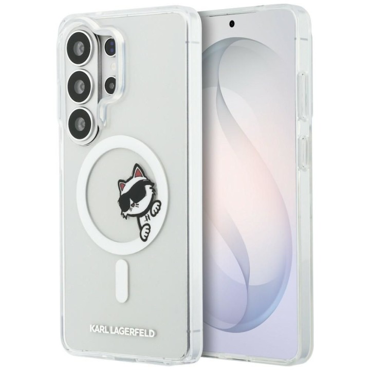 KARL LAGERFELD case for SAMSUNG S26 Ultra KLHMS26L6HCPSCT (Magnetic IML Peekaboo Choupette) transparent