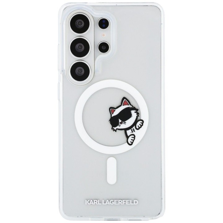 KARL LAGERFELD чехол для SAMSUNG S26 Ultra KLHMS26L6HCPSCT (Magnetic IML Peekaboo Choupette) прозрачный