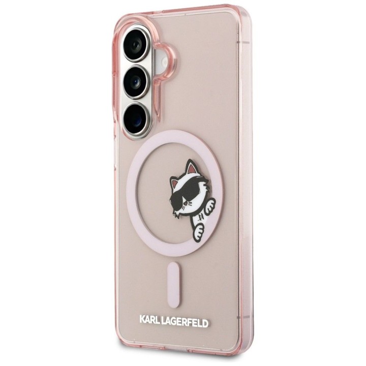 KARL LAGERFELD чохол для SAMSUNG S26 KLHMS26S6HCPSCP (Magnetic IML Peekaboo Choupette) рожевий