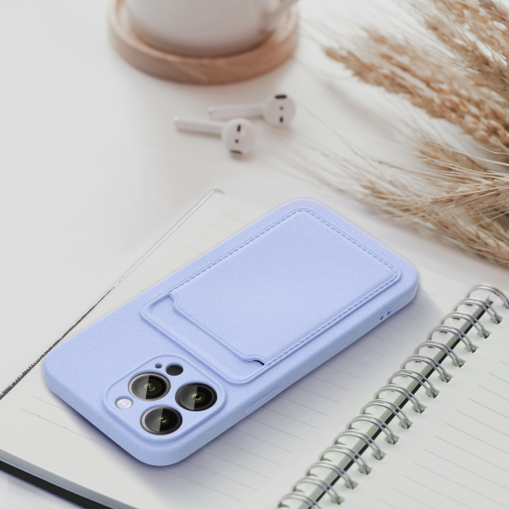 Etui na iPhone 15 PRO Card Case fioletowe