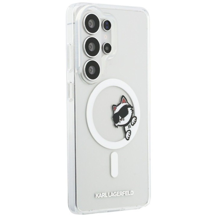 KARL LAGERFELD чехол для SAMSUNG S26 Ultra KLHMS26L6HCPSCT (Magnetic IML Peekaboo Choupette) прозрачный
