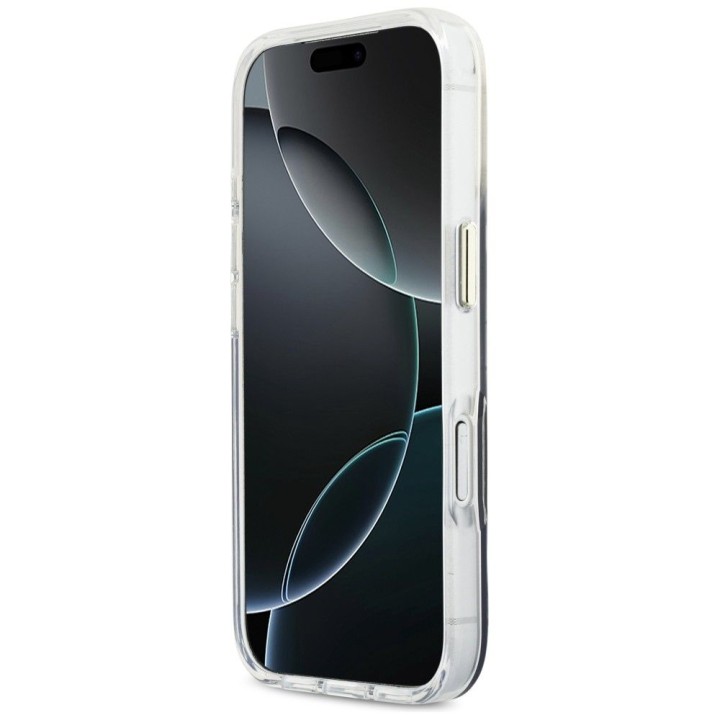 GUESS чохол для IPHONE 17 Pro сумісний із MagSafe GUHMP17L5HTGMCSK (IML Gradient Script Metal) чорний