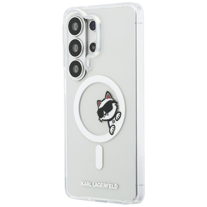 KARL LAGERFELD чохол для SAMSUNG S26 Ultra KLHMS26L6HCPSCT (Magnetic IML Peekaboo Choupette) прозорий