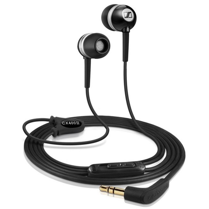 Навушники дротові вкладиші Jack 3,5 mm Sennheiser CX 400-ll Precision чорні