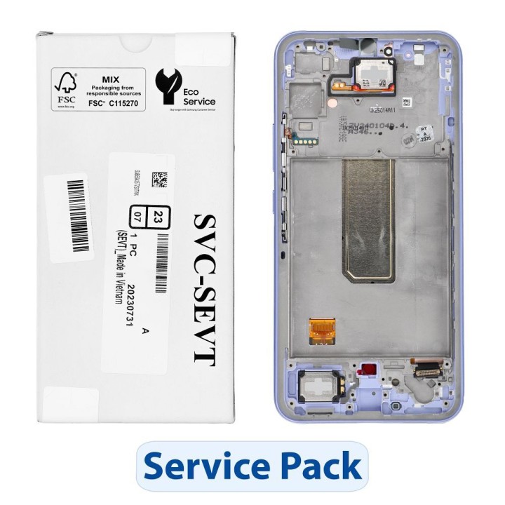ServicePack LCD display SAMSUNG A34 5G A346B Purple GH82-31200D