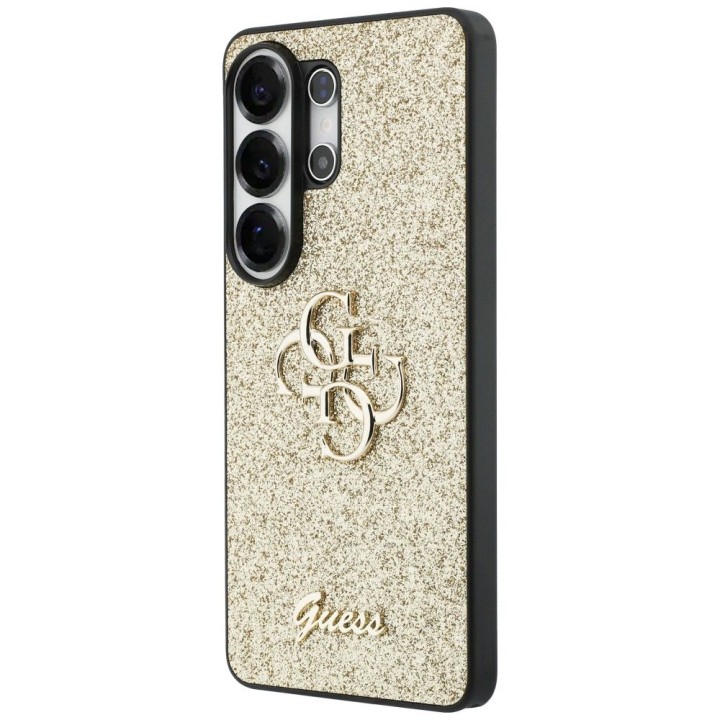 GUESS чехол для SAMSUNG S26 Ultra GUHCS26LHG4SGD (Fixed Glitter 4G Big Metal Logo) золотой