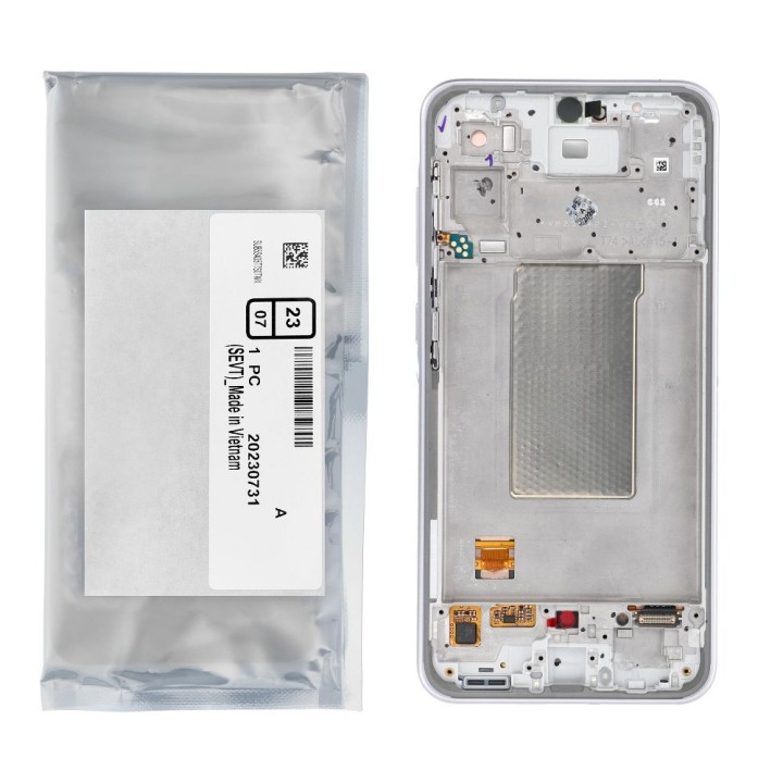 ServicePack Wyświetlacz LCD SAMSUNG A36 5G A366B Purple GH82-36841D