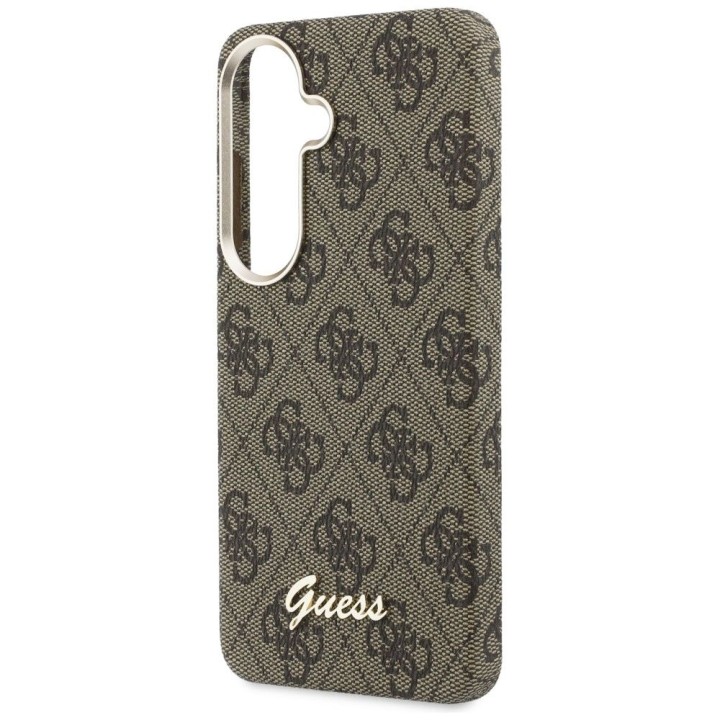 GUESS чехол для SAMSUNG S26 GUHMS26S5P4FWMSW (4G Script MagSafe) коричневый