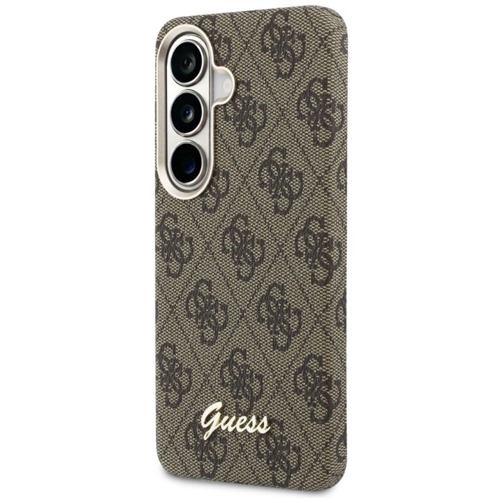 GUESS case for SAMSUNG S26 GUHMS26S5P4FWMSW (4G Script MagSafe) brown