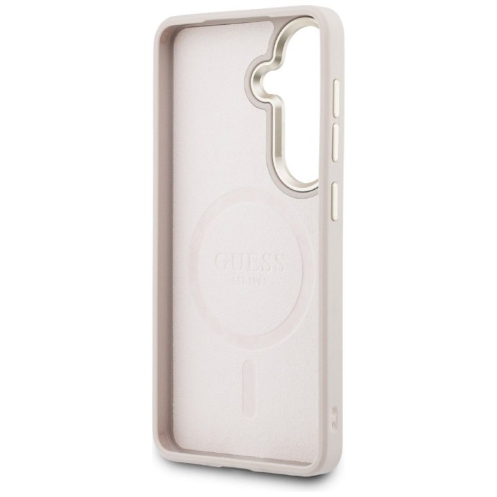 GUESS case for SAMSUNG S26 GUHMS26SP4MSEGCP (4G Embossed Ring MagSafe) pink