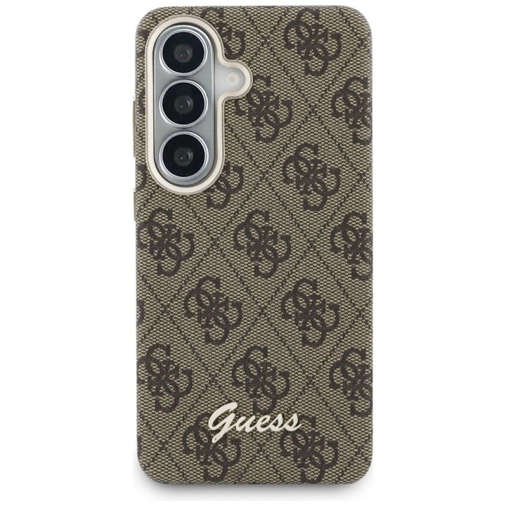 GUESS case for SAMSUNG S26 GUHMS26S5P4FWMSW (4G Script MagSafe) brown
