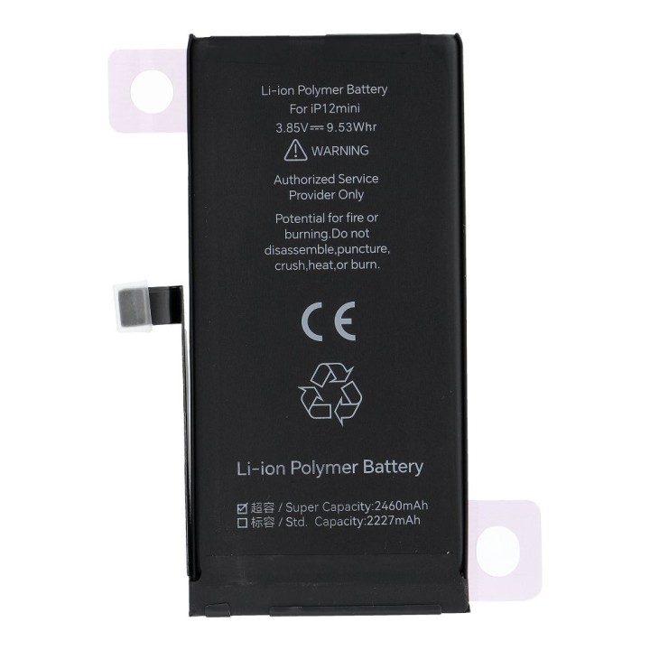JCID Battery with assignable as New for iPhone 12 MINI (increased capacity)