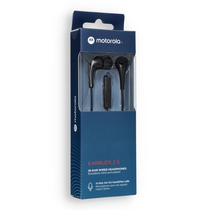 Wired in-ear headphones with microphone MOTOROLA Ear Buds 2-S black