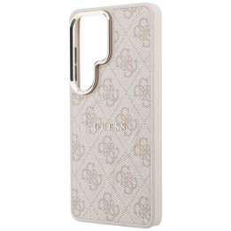 GUESS чехол для SAMSUNG S26 Ultra GUHMS26LP4MSEGCP (4G Embossed Ring Magsafe) розовый