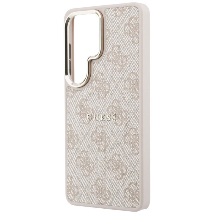 GUESS чехол для SAMSUNG S26 Ultra GUHMS26LP4MSEGCP (4G Embossed Ring MagSafe) розовый
