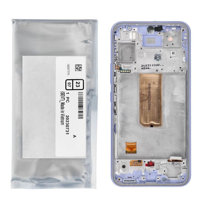 ServicePack LCD display SAMSUNG A54 5G A546B Purple GH82-31231D