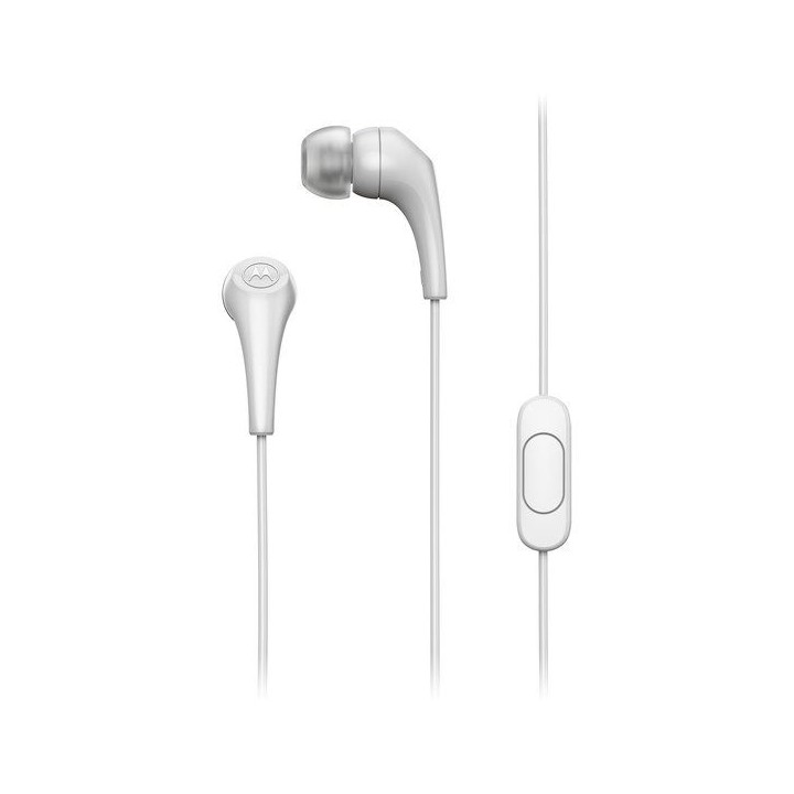 Наушники проводные вкладыши с микрофоном MOTOROLA Ear Buds 2-S белые